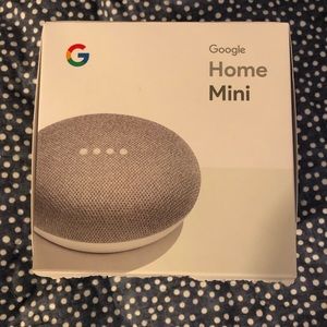 (Opened) NEW Google Home Mini in Chalk